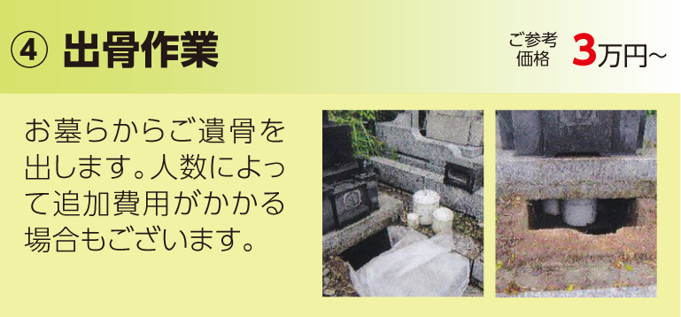 改葬手続き代行
